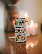 Náramky - Vyšívané ľanové náramky - 18018134_