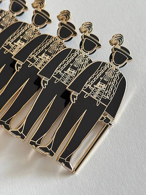 Kovová brošňa Muž/Žena z Važca