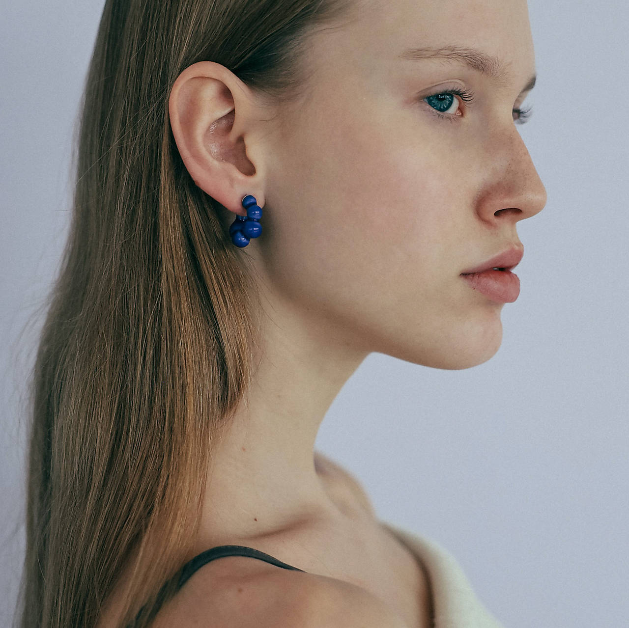 Porcelánové naušnice Electra – modré
