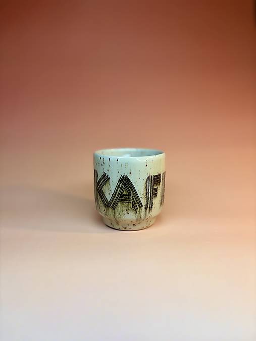 Keramický hrnček na kávu KAFE