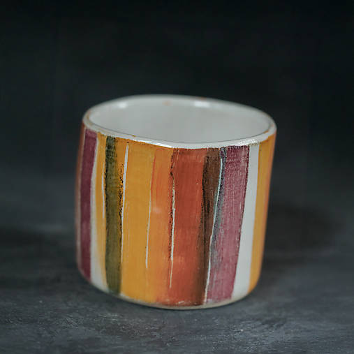 Nádoby - 97 Artsy Barevný proužek - 18016830_