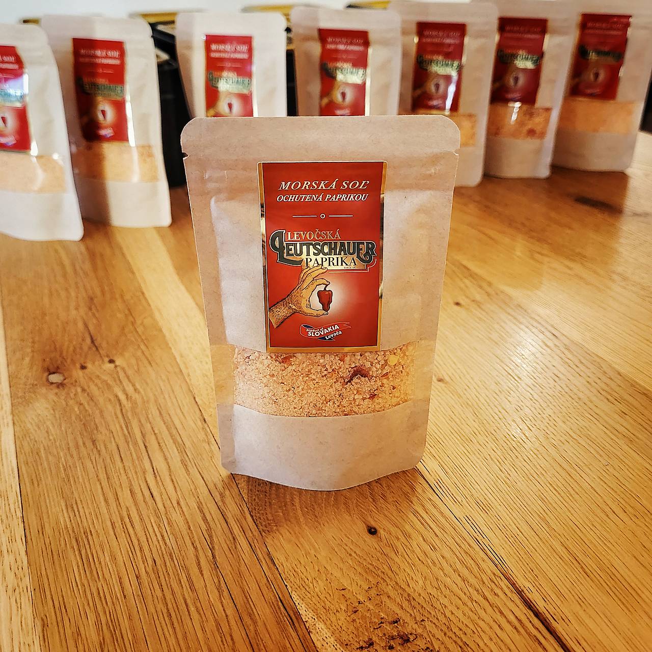 Morská soľ ochutená Leutschauer paprikou – červená