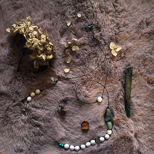 Vločky amazonitu/ náhrdelník II.