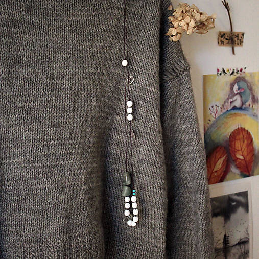 Vločky amazonitu/ náhrdelník II.