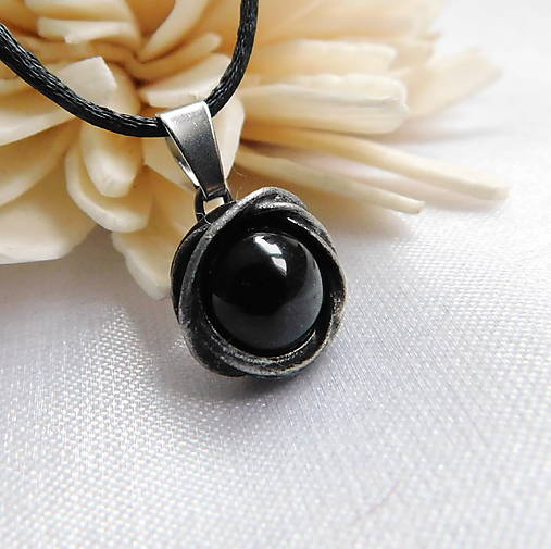 Náhrdelníky - Mini prívesok s turmalínom - 18020985_