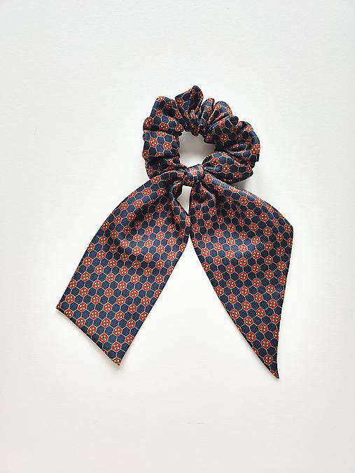 Maxi scrunchie asymetrická (Tmavomodrá I.)