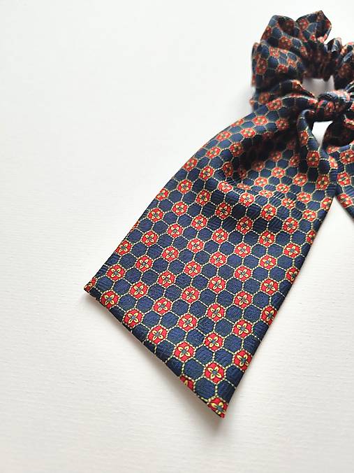 Maxi scrunchie asymetrická (Tmavomodrá I.)