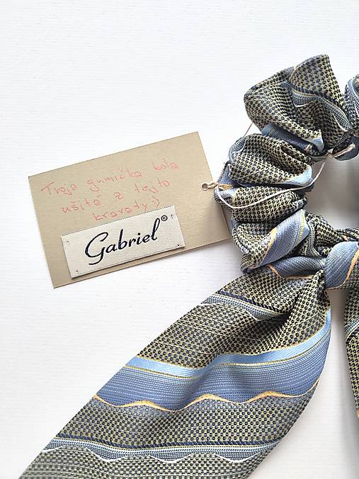 Maxi scrunchie asymetrická (Svetlomodrá II.)