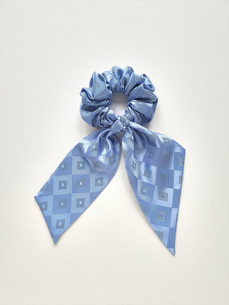 Maxi scrunchie asymetrická (Svetlomodrá I.)