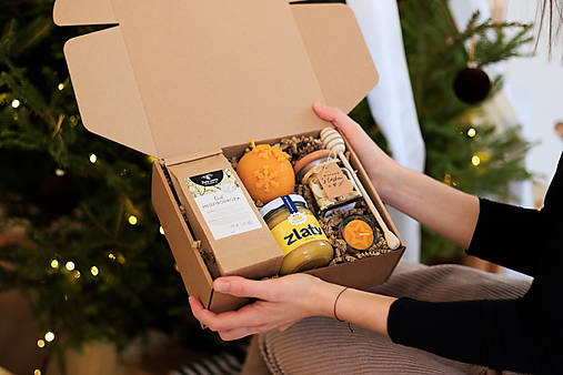 Potravinové darčekové sady - Vianočný darček: Uži si krásny sviatočný moment - 18019873_