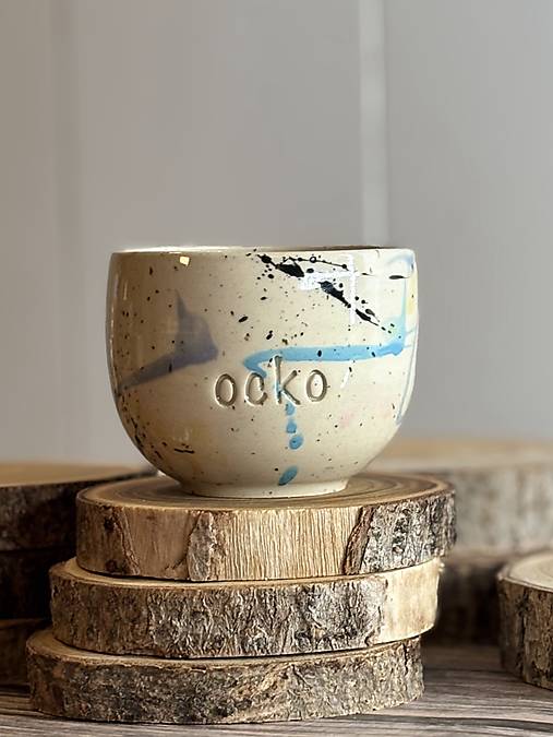 Fľaky - pohárik cappuccino ocko (200ml, bez uška)