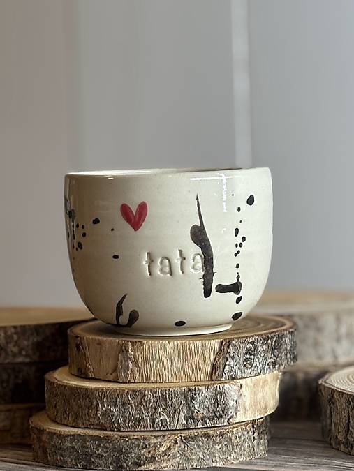 Love is in the air - pohárik latte tata (280ml, bez uška)