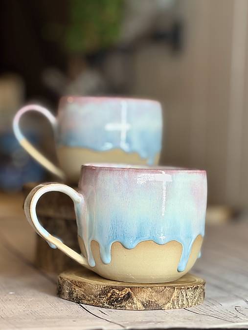 Soft Blush Sky - šálka na čaj (380ml, s uškom)