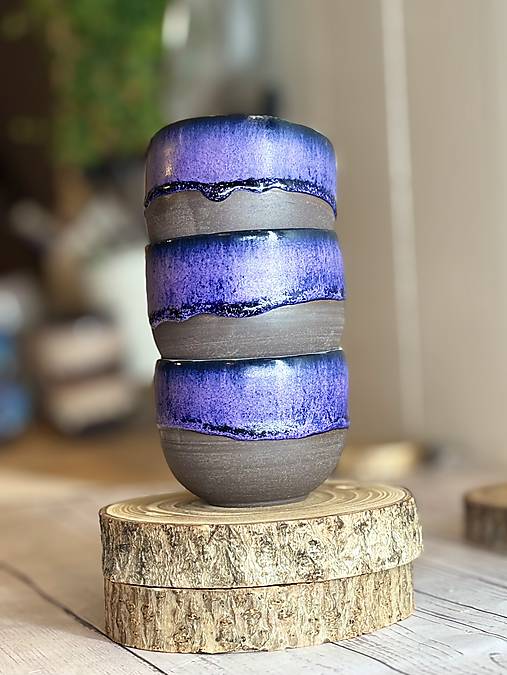 Purple Twilight - pohárik cappuccino (200ml, bez uška)