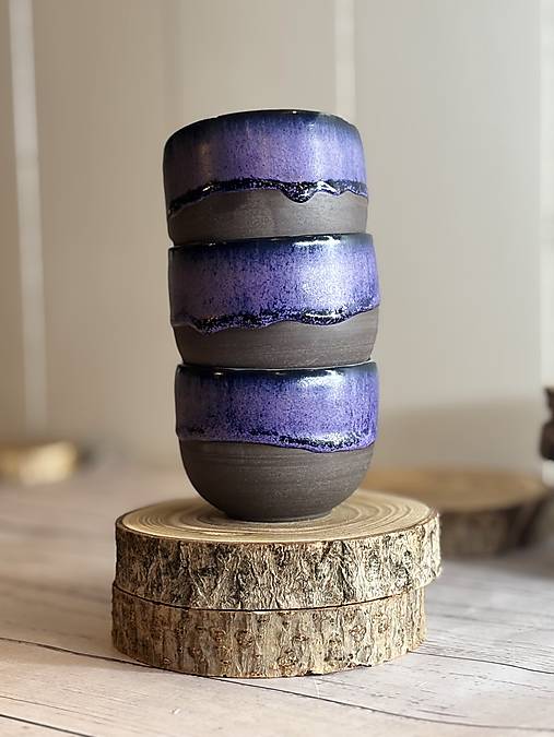 Purple Twilight - pohárik cappuccino (200ml, bez uška)