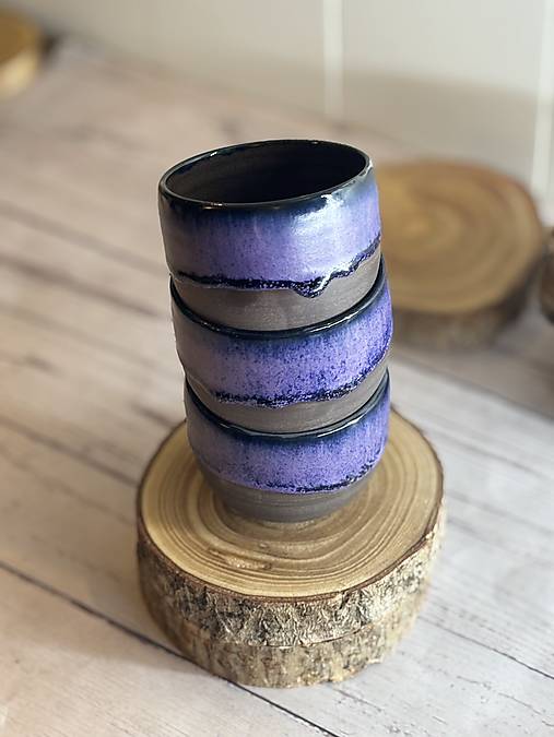 Purple Twilight - pohárik cappuccino (200ml, bez uška)