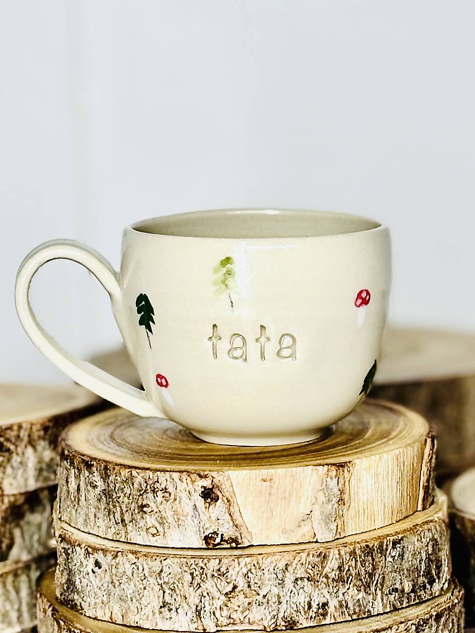 Prechádzka lesom - šálka espresso tata (100ml, s uškom)