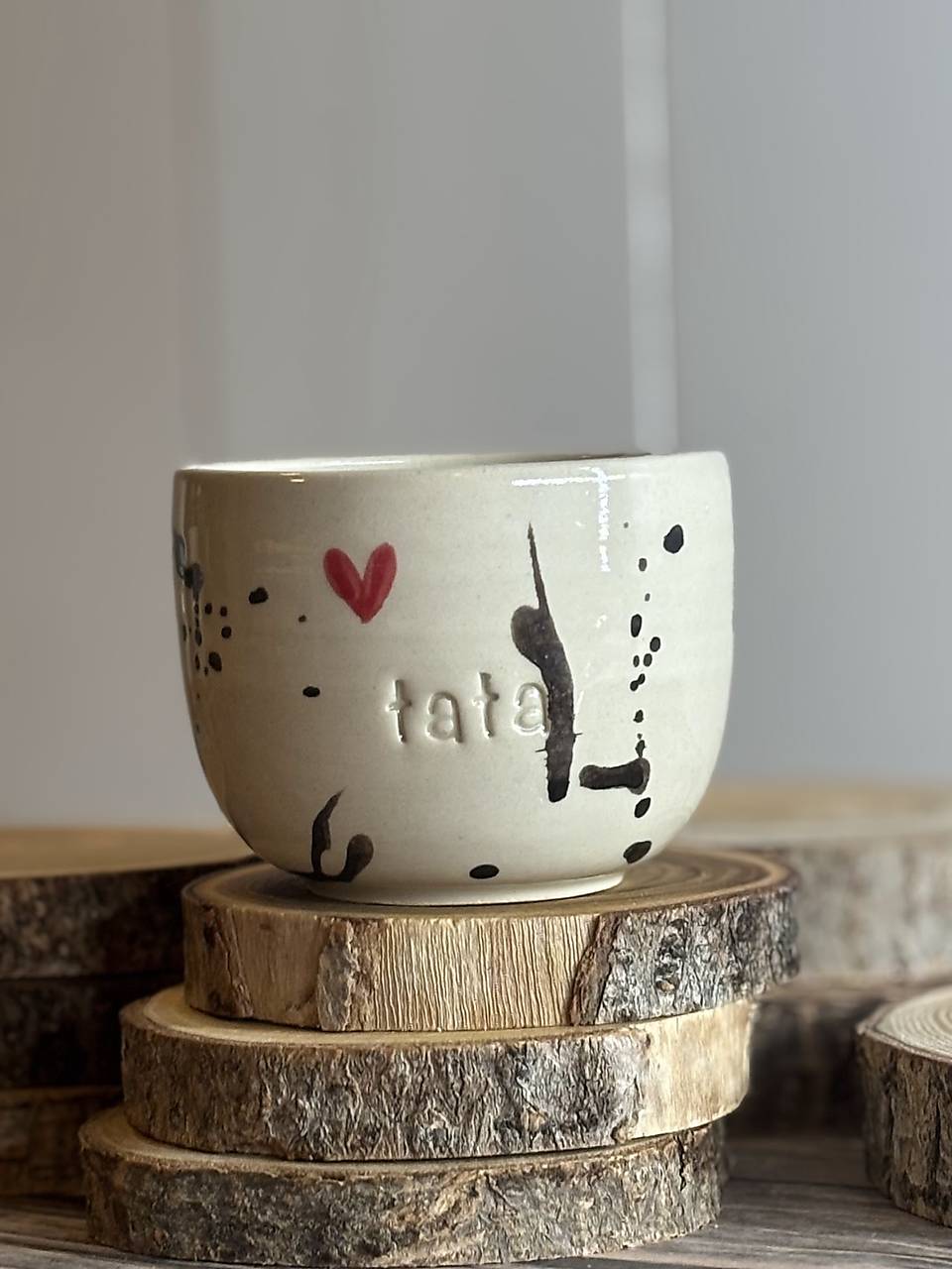 Love is in the air - pohárik latte tata (280ml, bez uška)