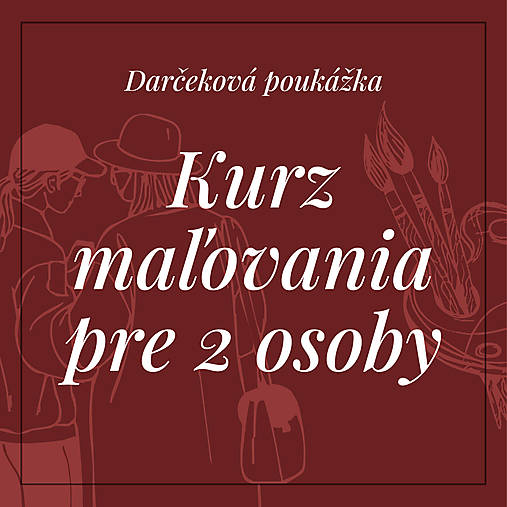 Kurzy - Poukážka na kurz maľovania pre 2 osoby - 18020328_