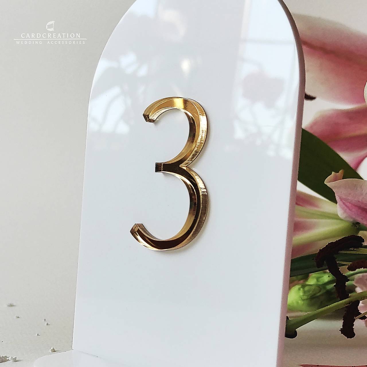 Svadobné čísla stolov- svadobná dekorácia 016