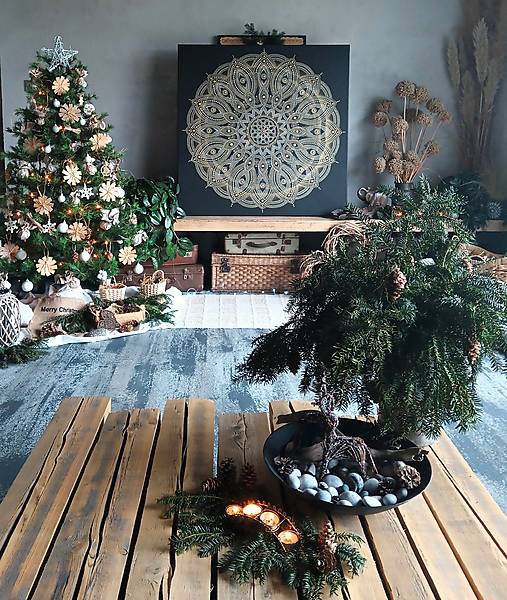 Obrazy - MAGICKÁ MANDALA na VIANOCE❤️osobná, rodinná, partnerská❤️originálny vianočný darček,TALIZMAN - 18021901_