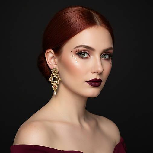 Náušnice - Korálkové náušnice TATIANA - 18022887_