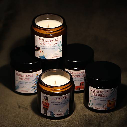 MALÉ ZIMNÉ RADOSTI sójové sviečky