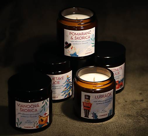 MALÉ ZIMNÉ RADOSTI sójové sviečky