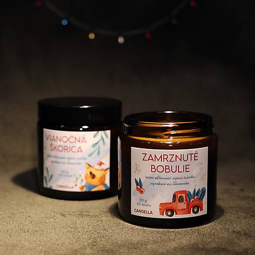 MALÉ ZIMNÉ RADOSTI sójové sviečky