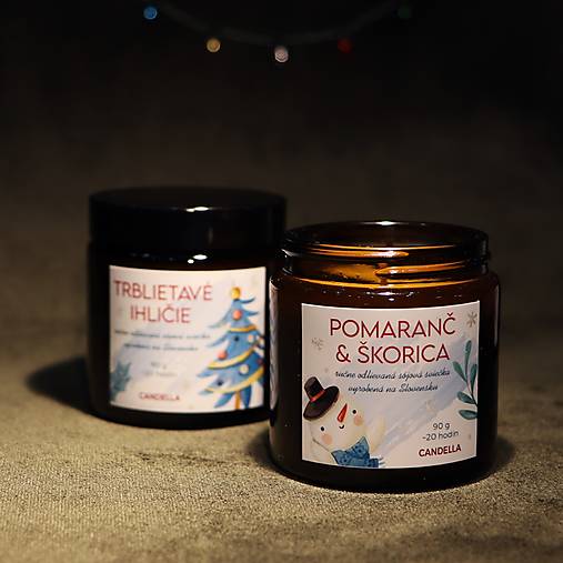 MALÉ ZIMNÉ RADOSTI sójové sviečky