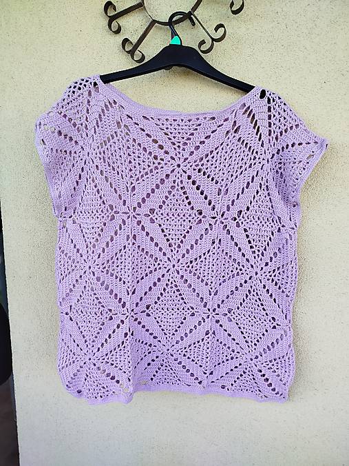 Vesty - Vesta, tričko Danka, háčkované. - 18022002_