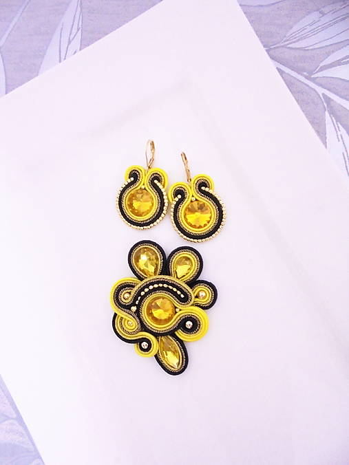 Sady šperkov - soutache sada - 18024234_