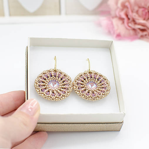 náušnice LUMINA - Lavender