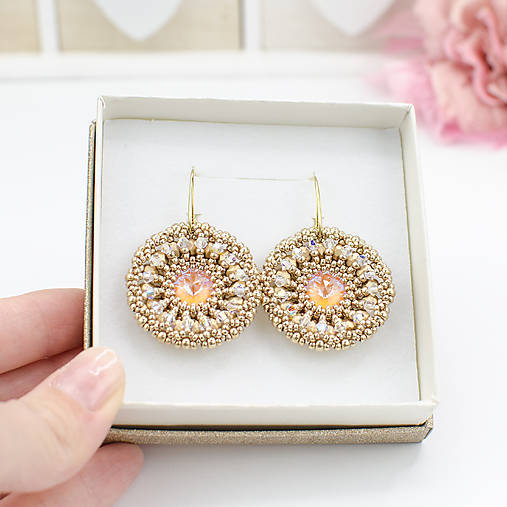 náušnice LUMINA - Peach