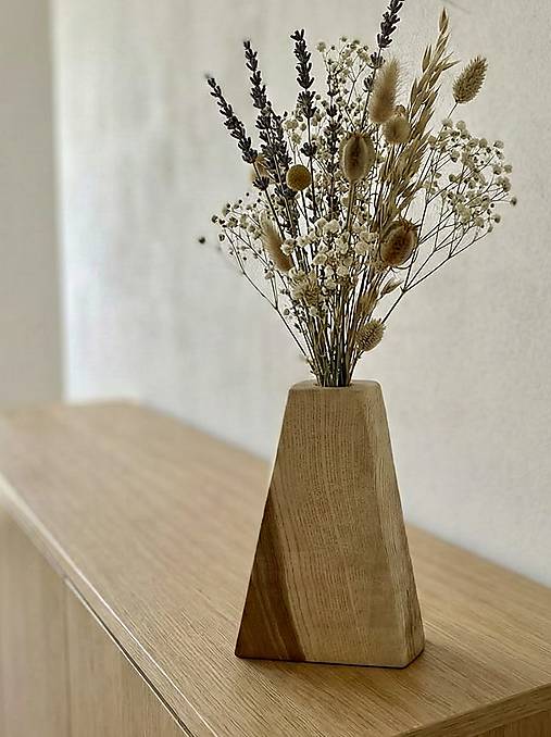 Dekorácie - Drevená váza MASIV II - 18025907_