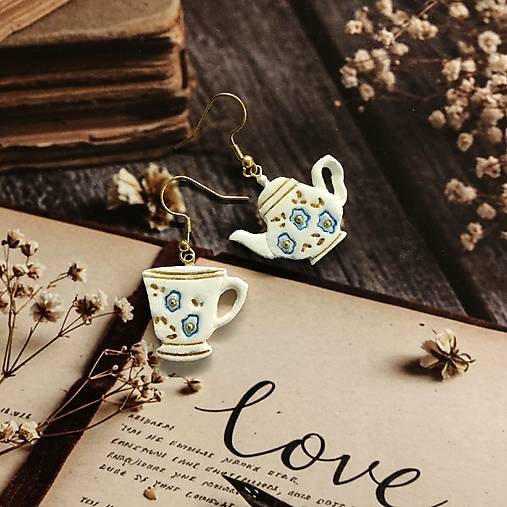 Náušnice - Čaj o piatej - 18026171_