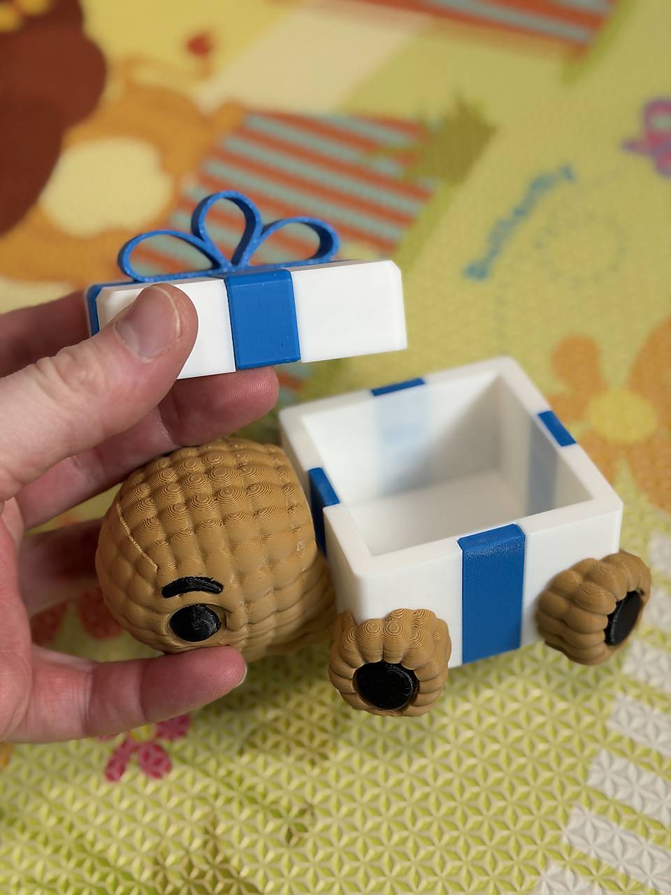 Darčeková škatuľka s korytnačkou – rozkošná úschovňa drobností