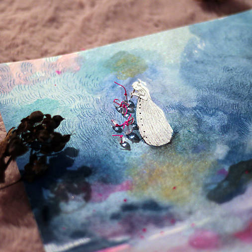 Pani Píšťalka/ originál obrázok/ akvarel