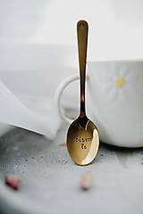 Príbory, varešky, pomôcky - Čajová lyžička Ľúbim ťa - 18028991_