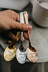 Príbory, varešky, pomôcky - Čajová lyžička Ľúbim ťa - 18028992_