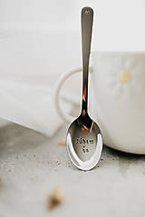 Príbory, varešky, pomôcky - Čajová lyžička Ľúbim ťa - 18028993_