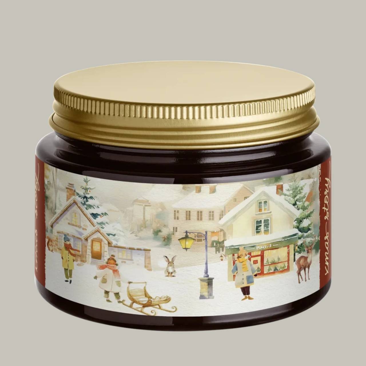 Xmax Story - limitovaná zdravá eko sójová sviečka v skle Soaphoria