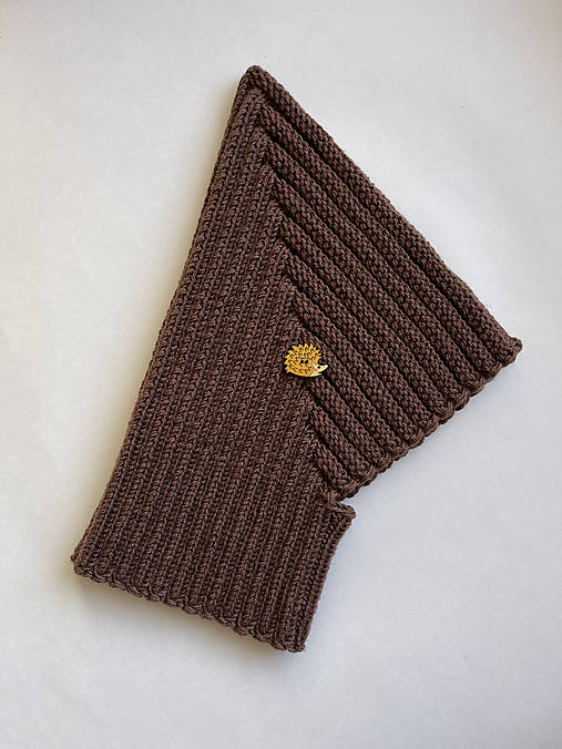 Detské čiapky - PIXIE detská merino kukla (čokoládová (6-12 mesiacov)) - 18028292_