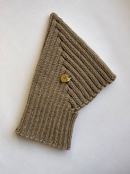 Detské čiapky - PIXIE detská merino kukla (hnedá (1-3 roky)) - 18028319_