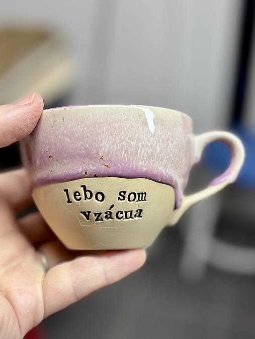 Nádoby - Lebo som vzácna 200ml šálka - 18028981_