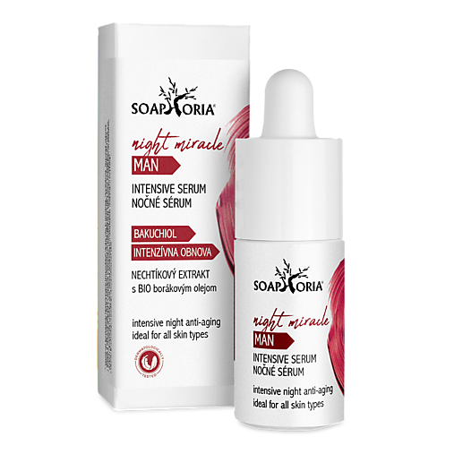 Pleťová kozmetika - MIRACLE OVERNIGHT NOČNÉ ANTI-AGEING SÉRUM S BAKUCHIOLOM PRE MUŽOV S PROTIVRÁSKOVÝM ÚČINKOM - 18029162_