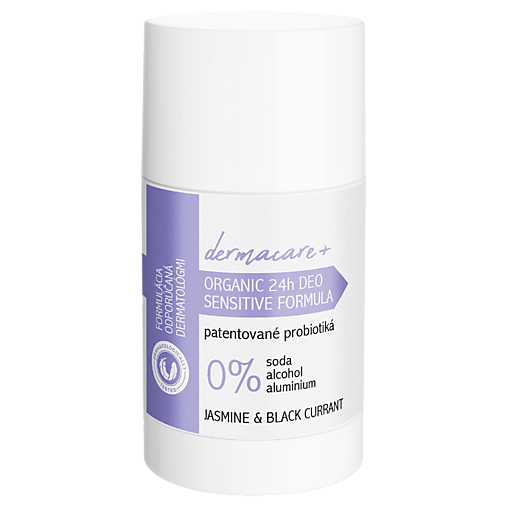 Telová kozmetika - DERMACARE+ 24h Organický dezodorant s prebiotikami a probiotikami - Jasmine & Black Currant - 18029174_