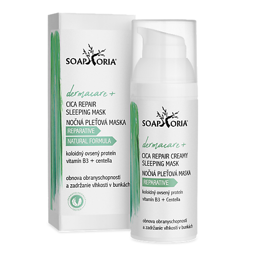 Pleťová kozmetika - DERMACARE+ Cica Repair Sleeping Mask nočná regeneračná maska Vitamín B3 & Centella - 18029531_