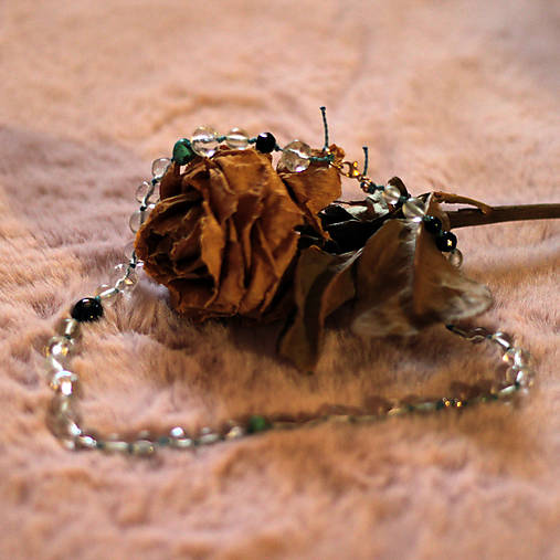 Vločky tyrkysu/ náhrdelník