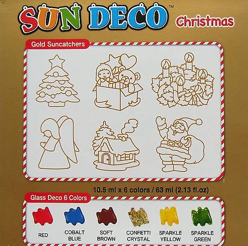 - 50% Sada zlupovacích farieb na sklo + plexi sklíčka 6+6 ks, pôvod. cena 11,90€ (Vianoce)